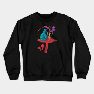 Paul Telling - Alice In Wonderland - The Smoking Caterpillar - Ask Alice Series Crewneck Sweatshirt